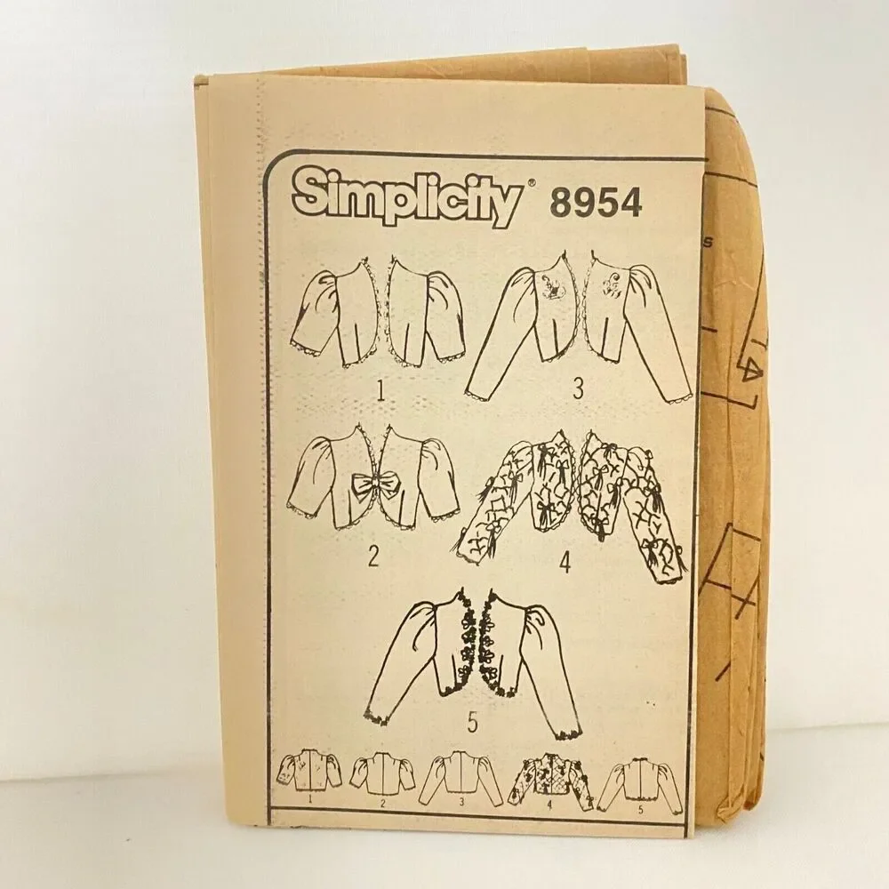 #8954 Simplicity Misses Lined Jacket Sewing Pattern Size 10